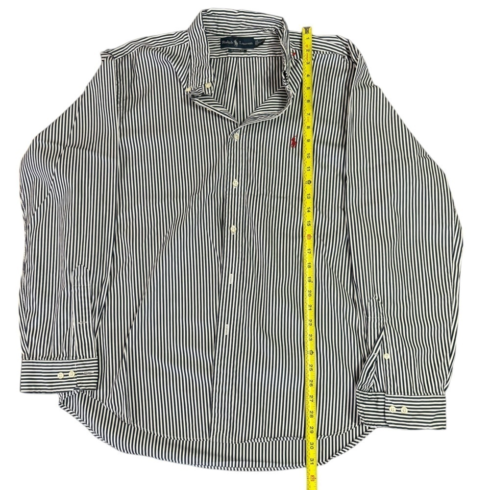 Ralph Lauren Polo Classic Button Up Shirt White Stripe classic fit size … - Picture 8 of 10